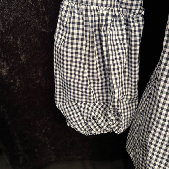 Bailey/44 NWT Women’s Black/White Checked Bleeding Heart Blouse. Size S. M-010 - Picture 3 of 10